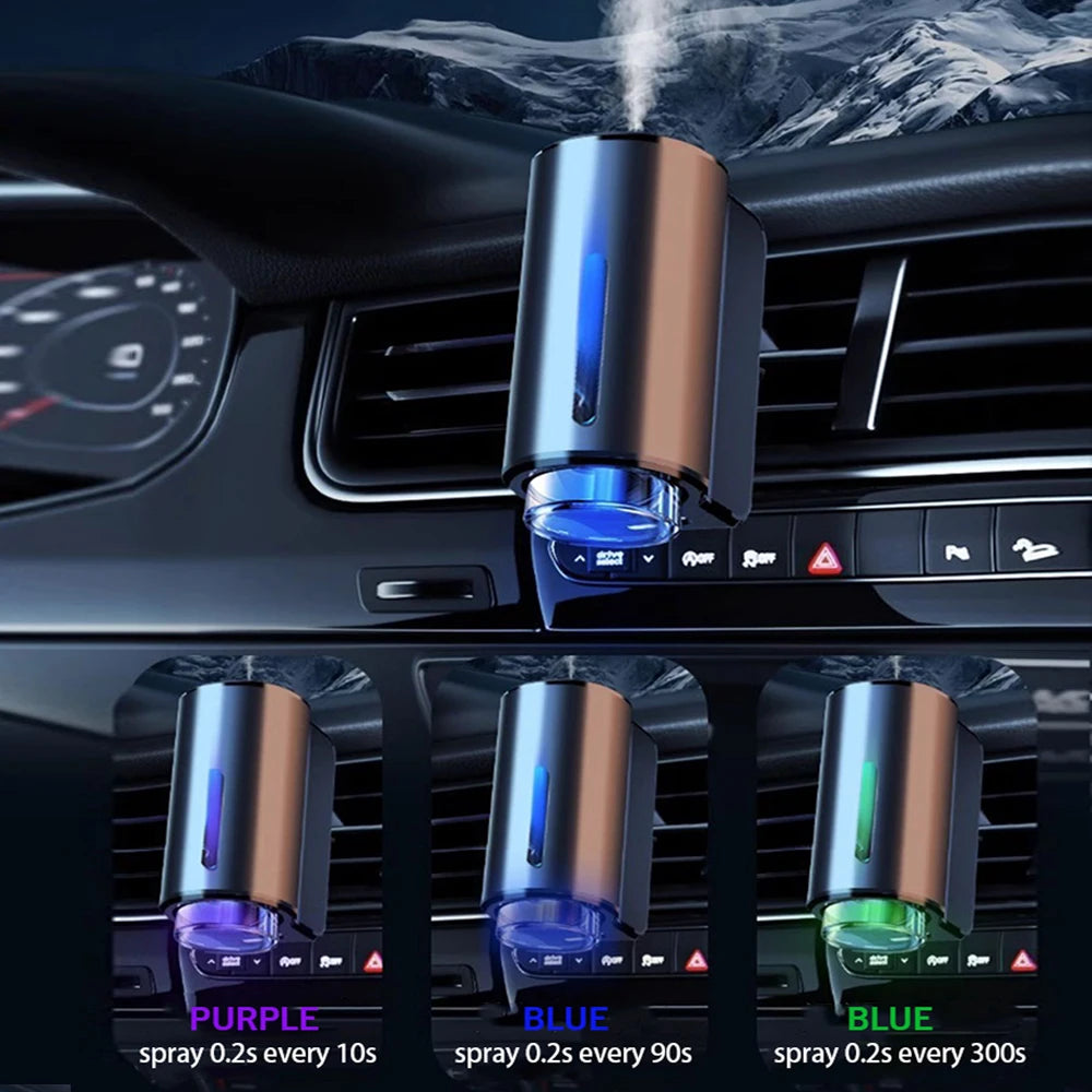Smart Car Fragrance Diffuser Automobile Aromatherapy Air Freshener Car Interior Deodorizer Light Scent Start Stop Aromatherapy