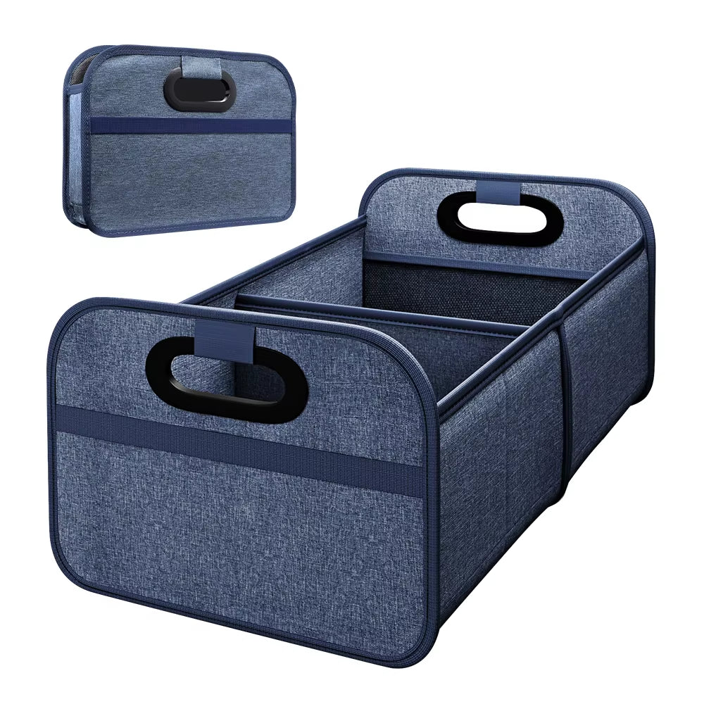 35L Foldableable Portable Car Storage Box Car Storage Box Car Truck Trunk Storage Box Camping Style Outing Storage Box Space-Saving Multi-Functional Storage Box