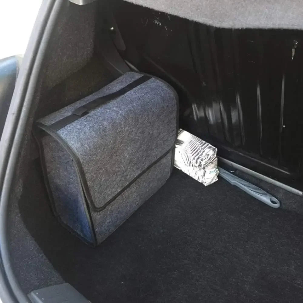 Car Storage Box Felt Small Trunk Storage Portable Car Foldable Storage Box