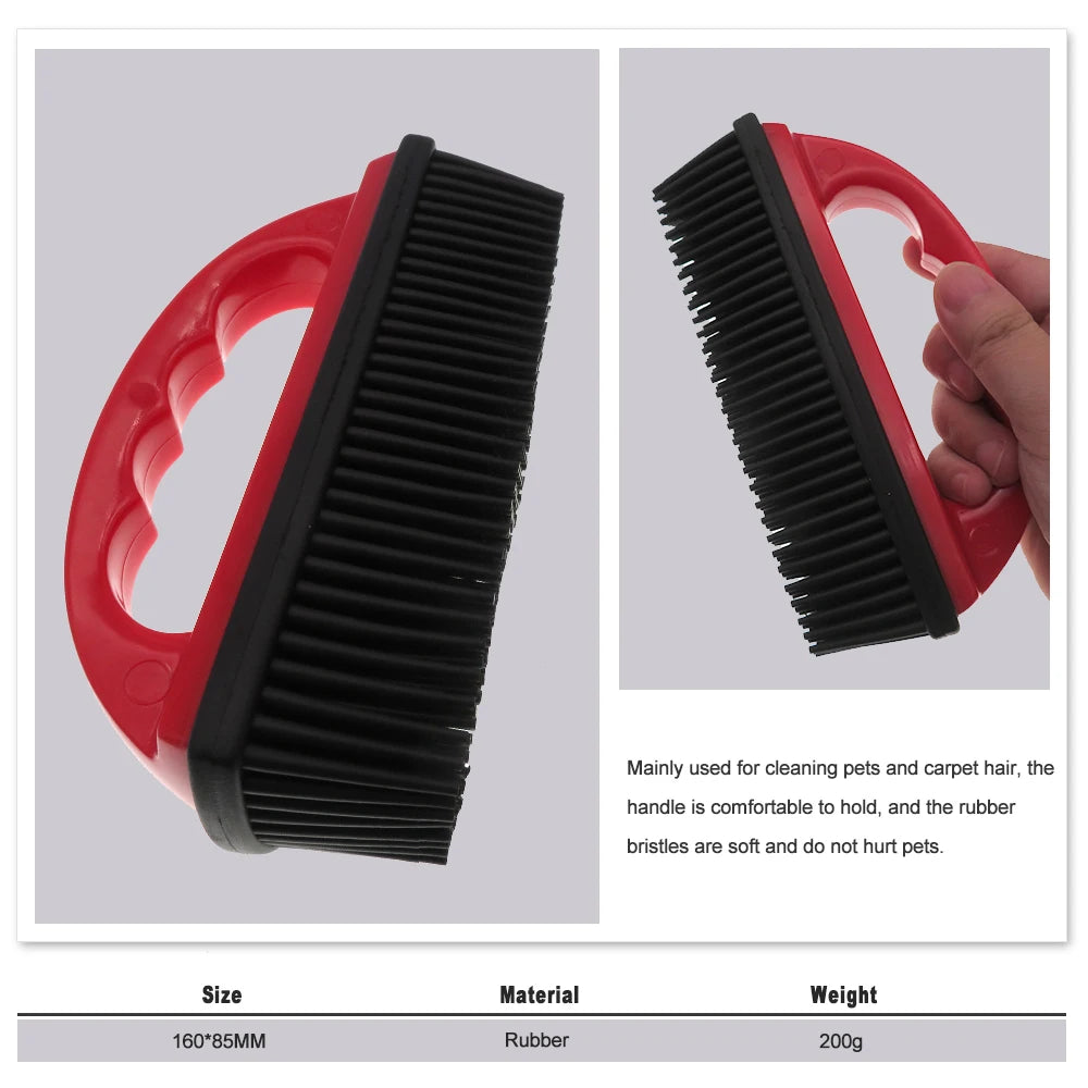 1PCS Car Detailing Brush for Pet Hair Removal Rubber Pet Hair Removal Brush Dog & Cat Hair on Furniture Bedding Carpets Blankets