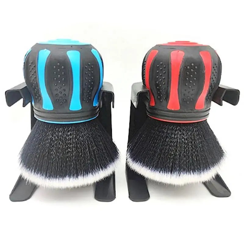 Car Detailing Brushes with Storage Rack Covers Soft Bristles Auto Interior Dust Cleaner Car Detail Brush Cleaning Detail Tool