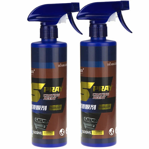 3 in 1 Car Paint Repair Ceramic Coating Spray Quick Nano-Coating Spray Wax Automotive Hydrophobic Polish Paint Cleaner 500Ml