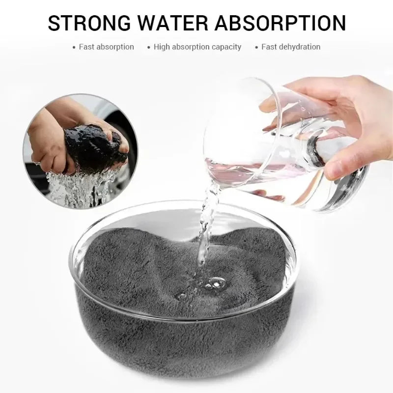 Microfiber Car Thicken Towels Soft Plush Super Absorbent Edgeless Cloth Car Wash Detailing Rags Drying Towels