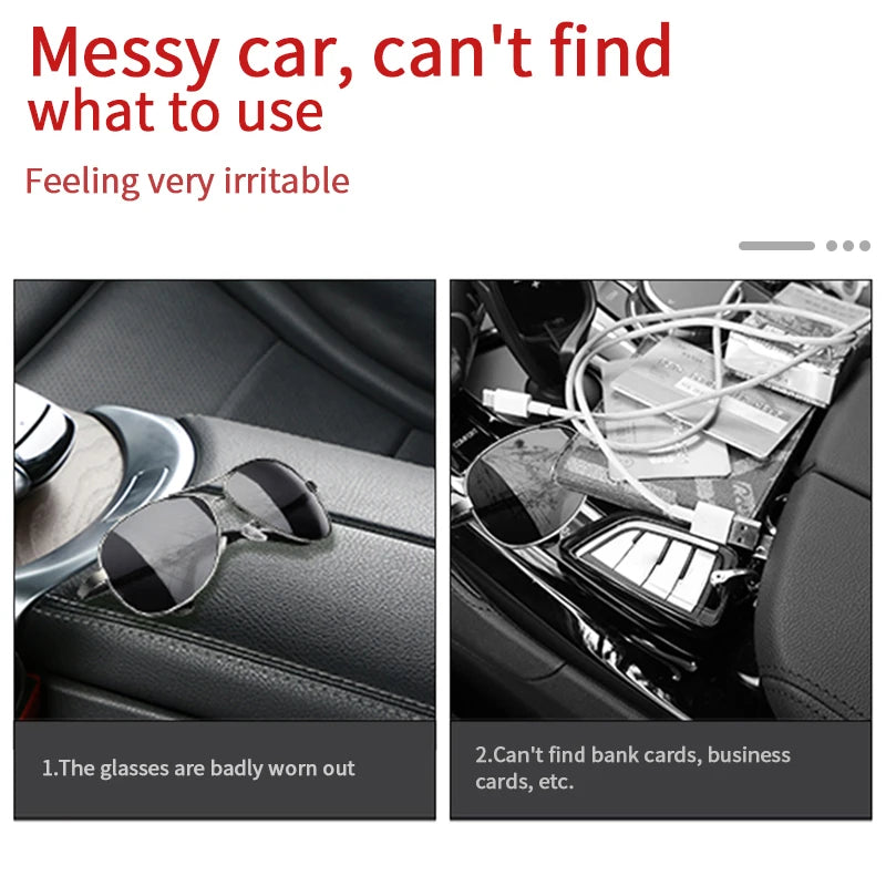 Car Sun Visor Glasses Storage Bag Interior Auto Sunshade Plate Sunglasses Organizer for Card Sunglasses Holder Car Accessories