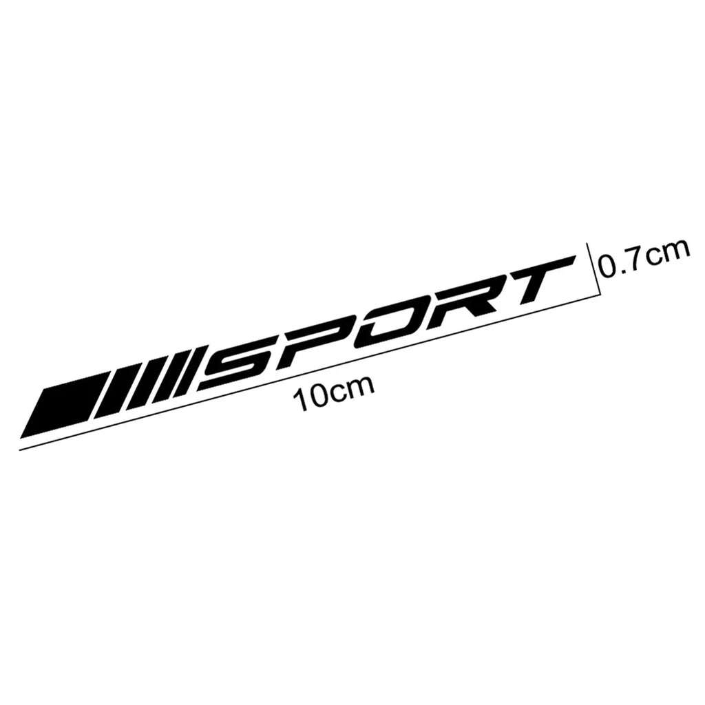 4Pcs Creative Racing SPORT Letter Stickers Auto Car Rims Wheel PET Decal Waterproof Car Styling Decoration Auto Accessories