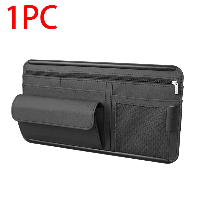 Car Sun Visor Glasses Storage Bag Interior Auto Sunshade Plate Sunglasses Organizer for Card Sunglasses Holder Car Accessories
