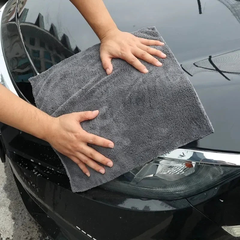Microfiber Car Thicken Towels Soft Plush Super Absorbent Edgeless Cloth Car Wash Detailing Rags Drying Towels