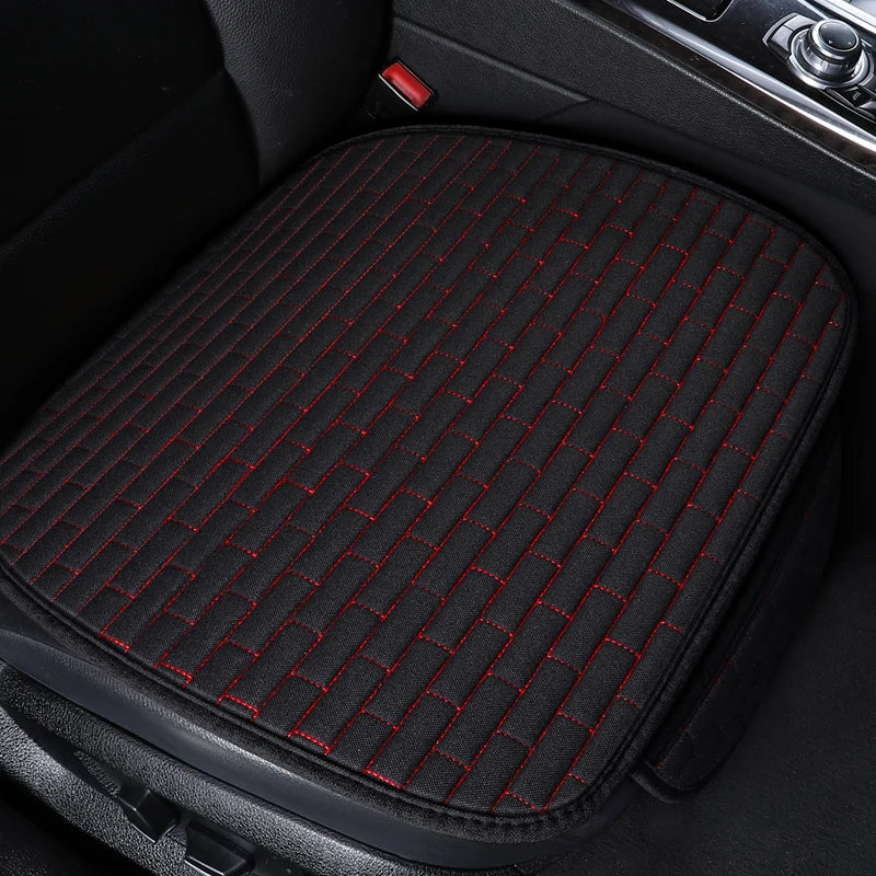 Car Seat Cover Front/Rear Flax Seat Protect Cushion Automobile Seat Covers Mat Protect Pad Car Covers