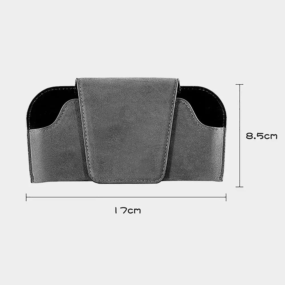 Car Storage Tools Sun Visor Glasses Holder Multi-Functional Cowhide Car Storage Box Wear-Resistant Sunshade Plate Organizer