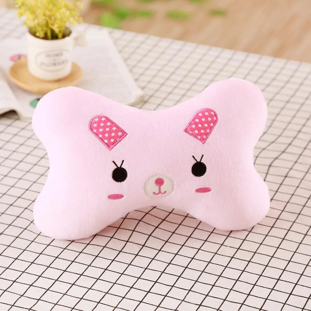 Car Neck Pillow Cartoon Cute Animal Travel Pillow Car Seat Cushion Cover Neck Support Headrest Interior Accessories