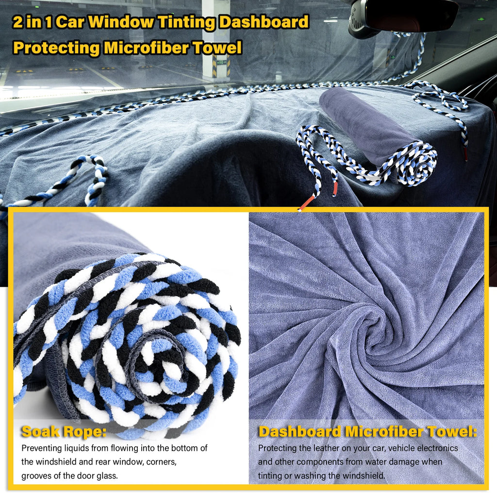 Super Water Absorption Microfiber Towel Car Wash Dashboard Protective Cover Glass Window Cleaning Water Squeegee Scrubbers
