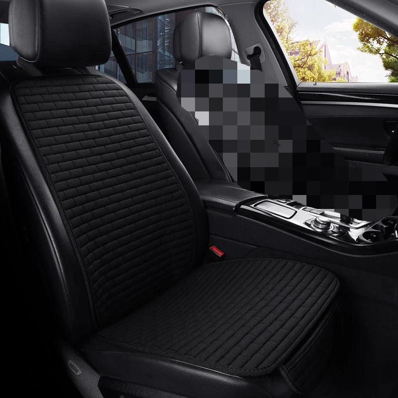 Car Seat Cover Front/Rear Flax Seat Protect Cushion Automobile Seat Covers Mat Protect Pad Car Covers
