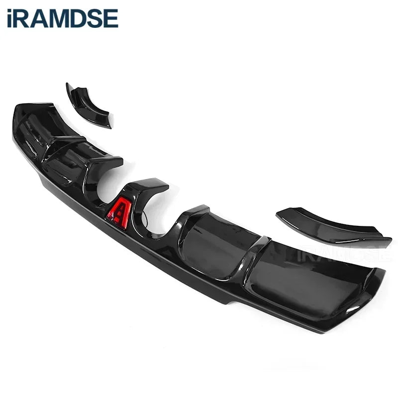 Carbon Paint Rear Diffuser for Golf R MK6 2008-2012 Car Body Kit Lip R20 Bumper Spoiler Plastic Splitter
