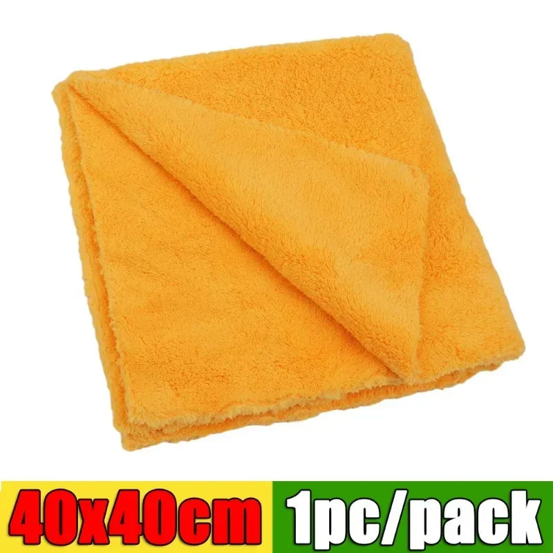 Microfiber Car Thicken Towels Soft Plush Super Absorbent Edgeless Cloth Car Wash Detailing Rags Drying Towels