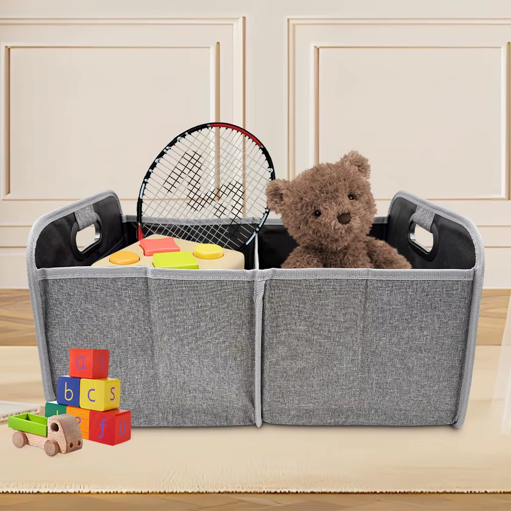 35L Foldableable Portable Car Storage Box Car Storage Box Car Truck Trunk Storage Box Camping Style Outing Storage Box Space-Saving Multi-Functional Storage Box