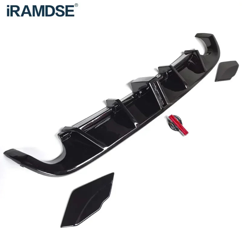 Carbon Paint Rear Diffuser for Golf MK6 GTI 2008-2013 Year Glossy Black Car Body Kit Lip Bumper Spoiler Plastic Splitter