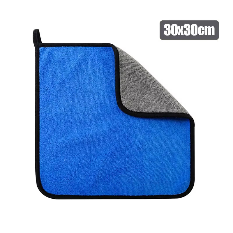Microfiber Towel Super Absorbent Car Wash Cleaning Drying Cloth Multiple Size Car Care Detailing Household Cleaning Tools