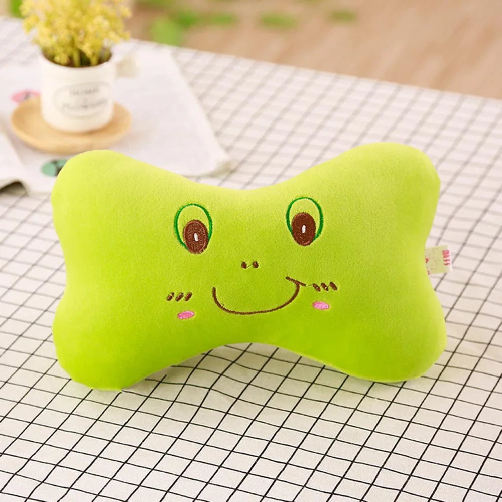 Car Neck Pillow Cartoon Cute Animal Travel Pillow Car Seat Cushion Cover Neck Support Headrest Interior Accessories