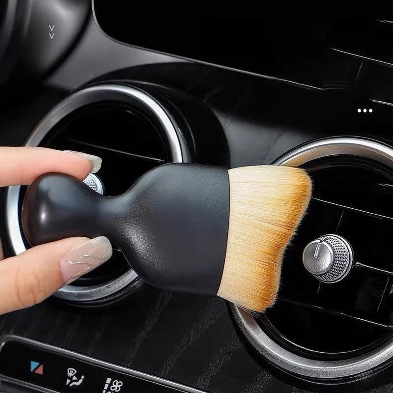 Crevice Detailing Brush Cleaning Automotive Dusting Brushes Detail Soft Cleaning Brush for Dust Removal Accessory for Cars