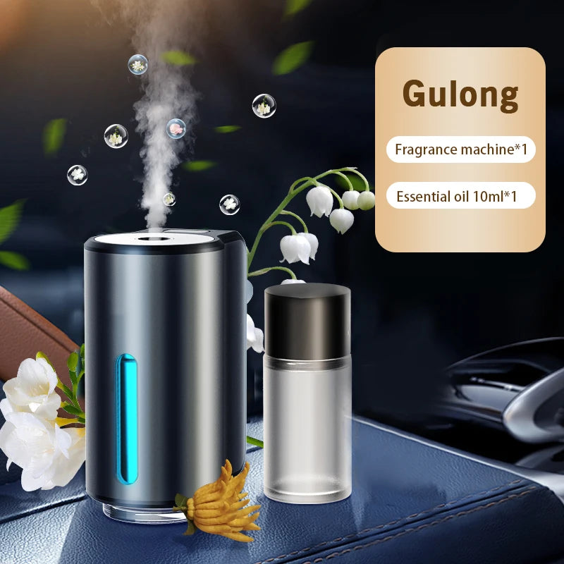 Smart Car Fragrance Diffuser Automobile Aromatherapy Air Freshener Car Interior Deodorizer Light Scent Start Stop Aromatherapy
