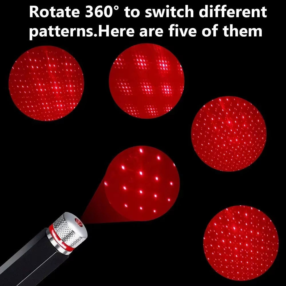 1Pcs Mini LED Car Roof Star Night Light Projector Atmosphere Galaxy Light USB Decoration Car Accessories Decor Interior