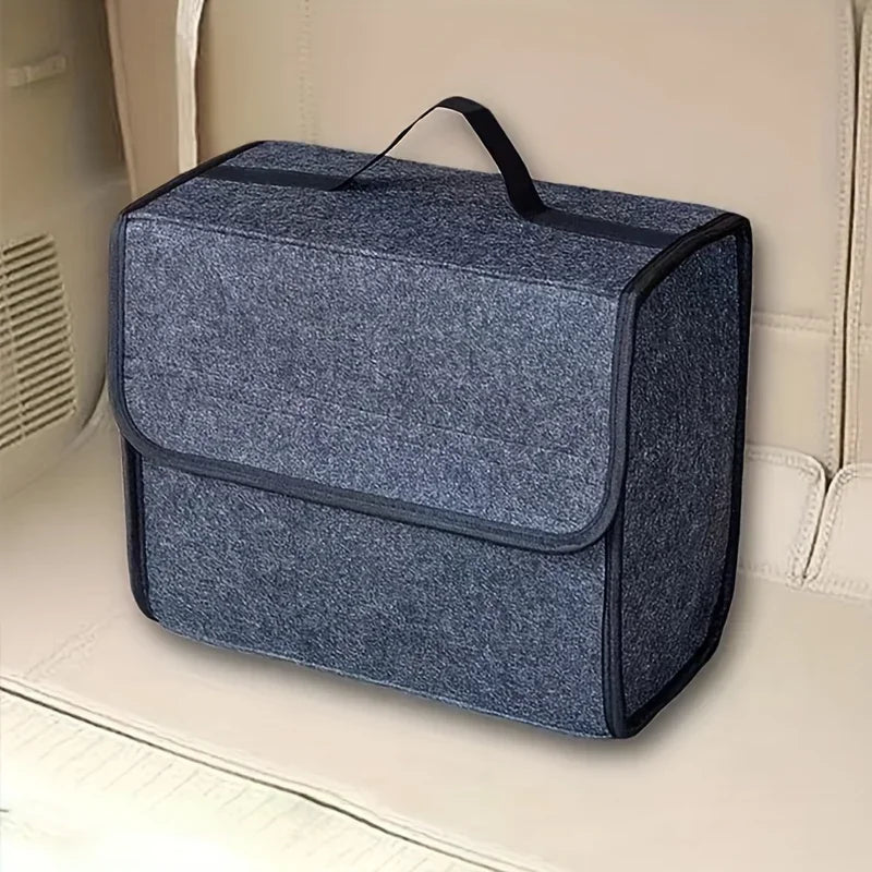 Car Storage Box Felt Small Trunk Storage Portable Car Foldable Storage Box